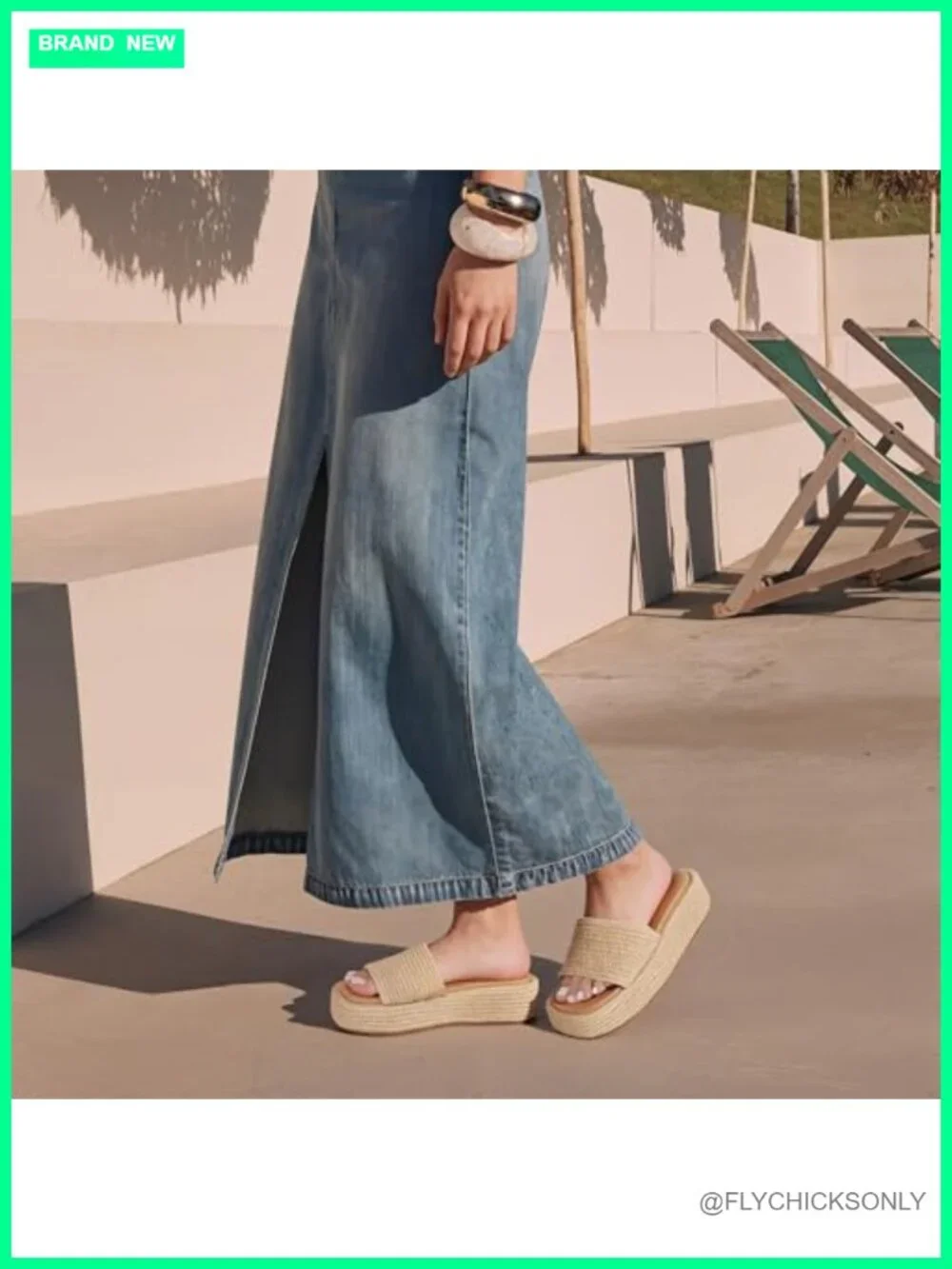 Jute Wedge Platform Sandals Slip On Espadrille Slides Bohemian Flatform Open Toe